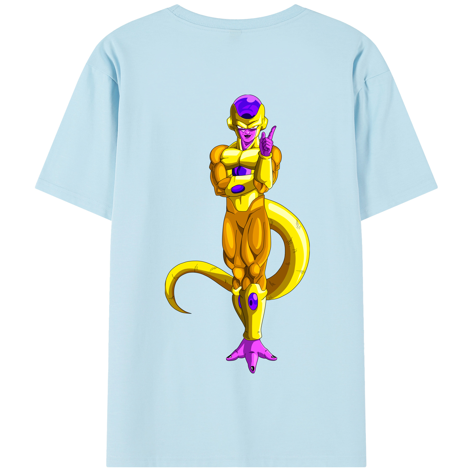 （画像用） ドラゴンボール フリーザ DRAGON BALL Frieza 綿100％半袖Tシャツ（背面プリント）
